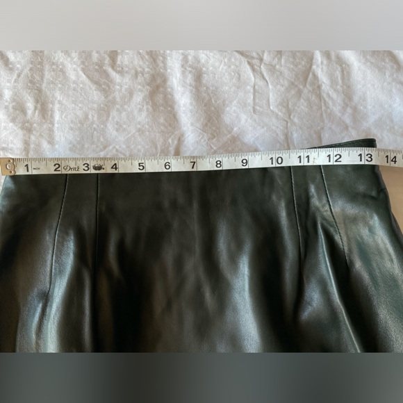 I.Magnin x Vakko Leather Skirt Vintage - Picture 8 of 15